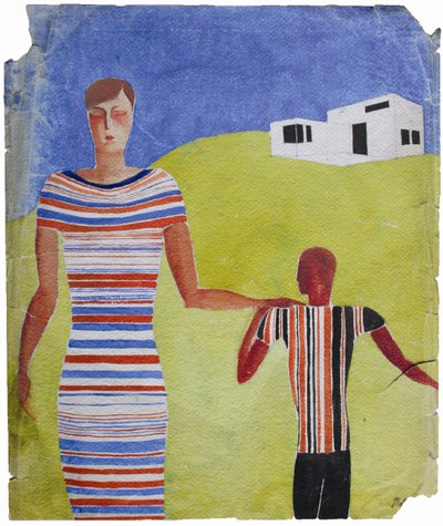 Two Figures by Farkas Molnar